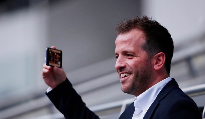 20190429, Rafael Van der Vaart på Ajax träning