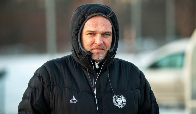 20210115, Kalmar FFs sportchef Jörgen Petersson under en träning
