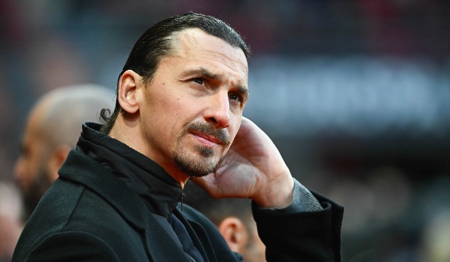 20240222, Ac Milans Zlatan Ibrahimovic på Europa League matchen mot Rennes