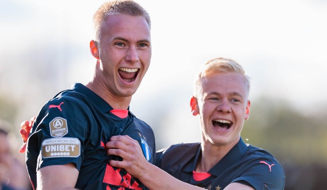 Daniel Gudjohnsen och Otto Rosengren