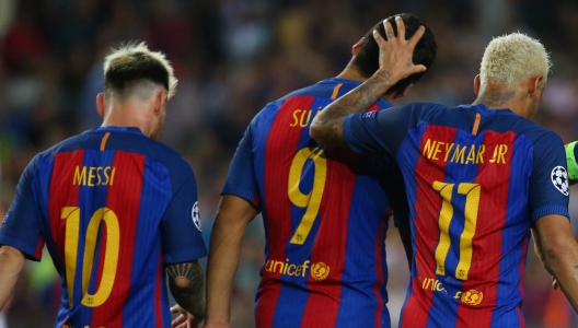 Neymar Messi Suarez - Barcelona 2016