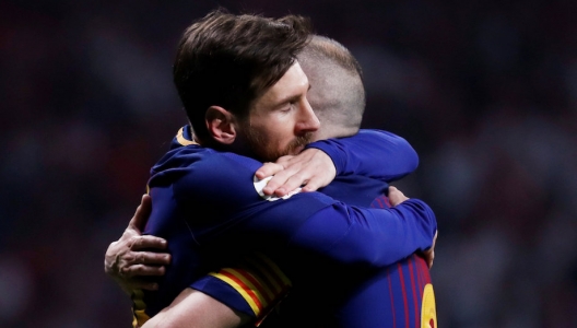 Messi och Iniesta - Barcelona 2018