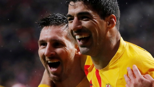 Lionel Messi och Luis Suárez - Barcelona 2019/2020