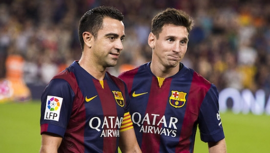 Xavi och Messi - 2014