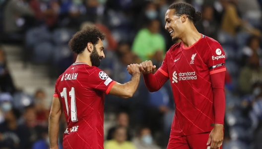 Mohamed Salah och Virgil van Dijk - Liverpool 2021